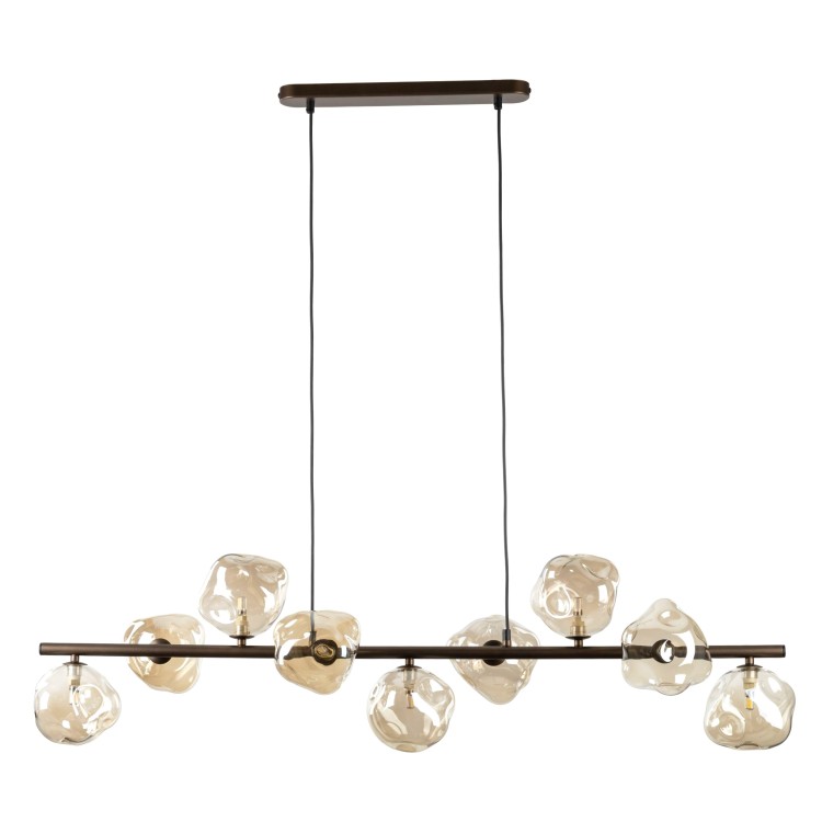 LAVA BROWN Lampa wisząca 9XG9 11037 TK Lighting Brąz Koniak