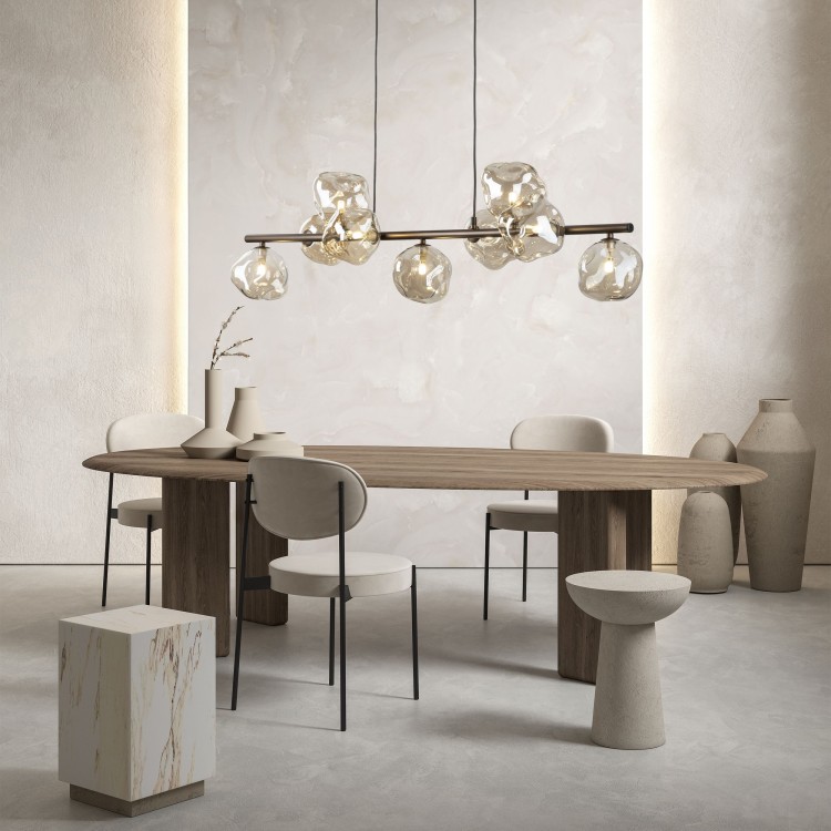 LAVA BROWN Lampa wisząca 9XG9 11037 TK Lighting Brąz Koniak