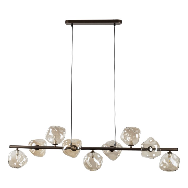 LAVA BROWN Lampa wisząca 9XG9 11037 TK Lighting Brąz Koniak