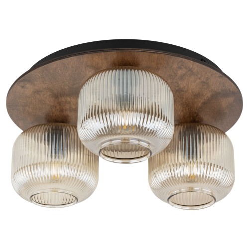 SALVIA BROWN Lampa sufitowa 3XE14 11068 TK Lighting Brąz Koniak