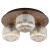 SALVIA BROWN Lampa sufitowa 3XE14 11068 TK Lighting Brąz Koniak