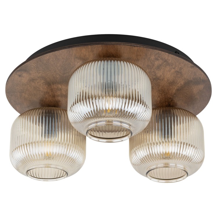 SALVIA BROWN Lampa sufitowa 3XE14 11068 TK Lighting Brąz Koniak