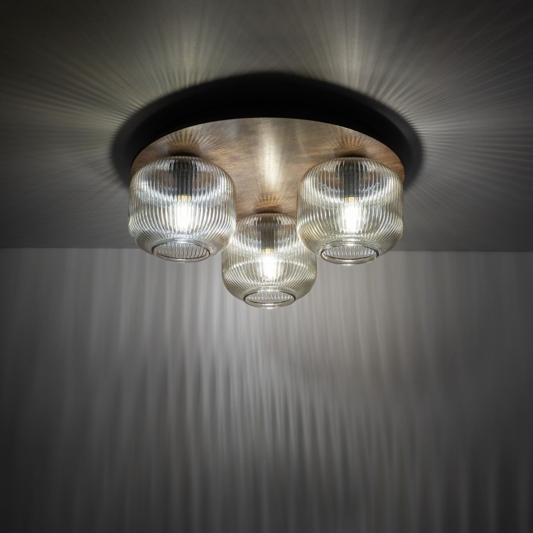 SALVIA BROWN Lampa sufitowa 3XE14 11068 TK Lighting Brąz Koniak