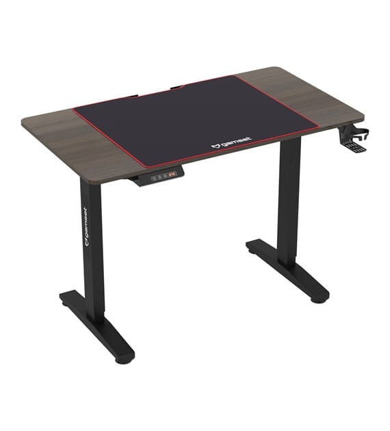 Biurko pneumatyczne gamingowe CONTROL 1.1 EKGS8108 GAMSET z regulacją wysokości dla dziecka i dorosłego do grania pracy siedzącej i stojącej szkoły lekcji ergonomia ergonomiczne stół gamingowy