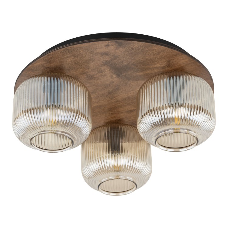 SALVIA BROWN Lampa sufitowa 3XE14 11068 TK Lighting Brąz Koniak