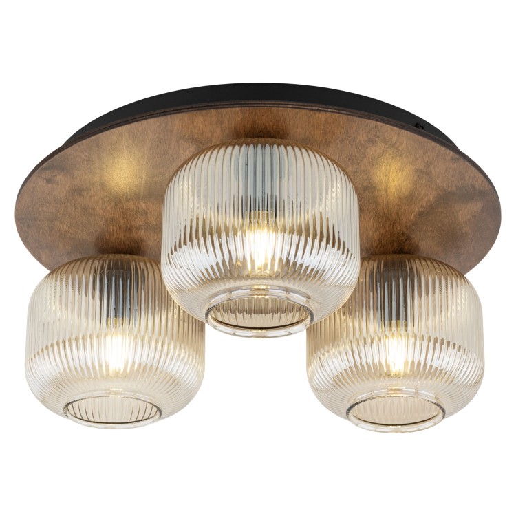 SALVIA BROWN Lampa sufitowa 3XE14 11068 TK Lighting Brąz Koniak