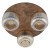 SALVIA BROWN Lampa sufitowa 3XE14 11068 TK Lighting Brąz Koniak