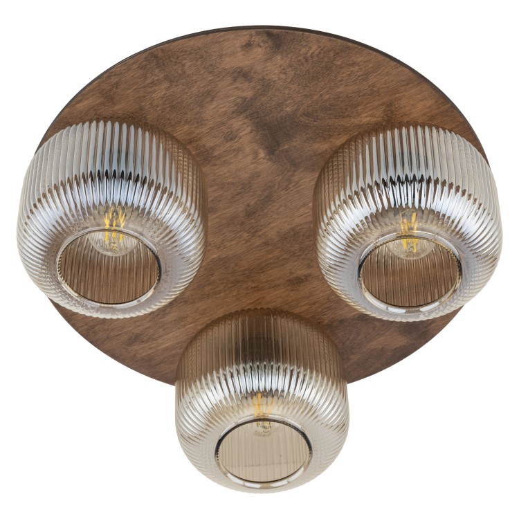 SALVIA BROWN Lampa sufitowa 3XE14 11068 TK Lighting Brąz Koniak