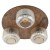 SALVIA BROWN Lampa sufitowa 3XE14 11068 TK Lighting Brąz Koniak