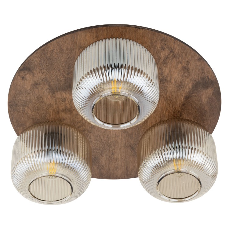 SALVIA BROWN Lampa sufitowa 3XE14 11068 TK Lighting Brąz Koniak