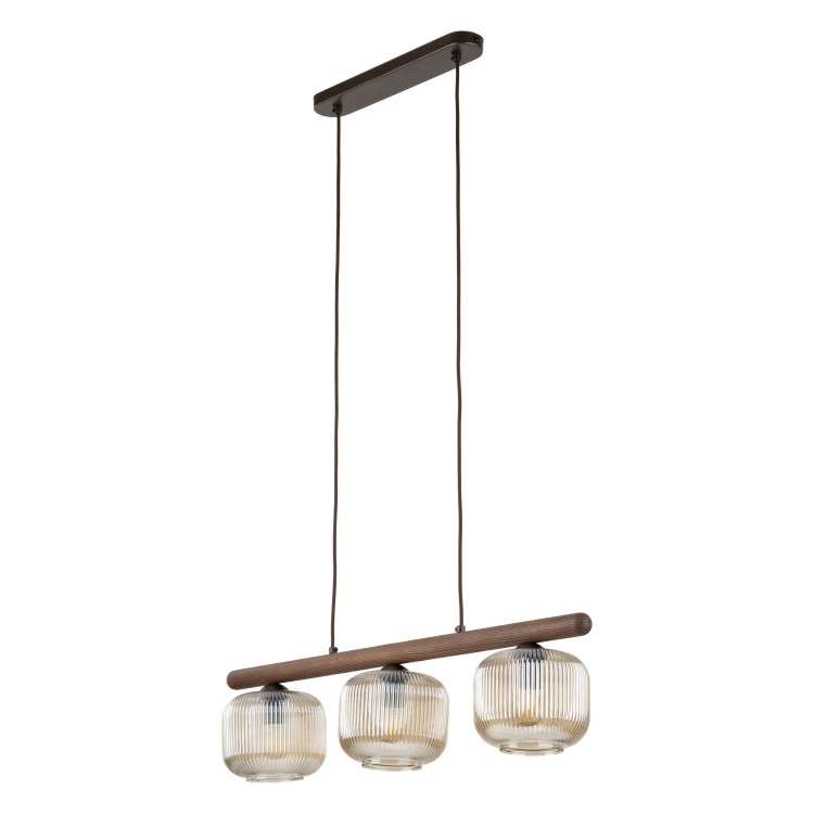 SALVIA BROWN Lampa wisząca 3XE14 11069 TK Lighting Brąz Koniak