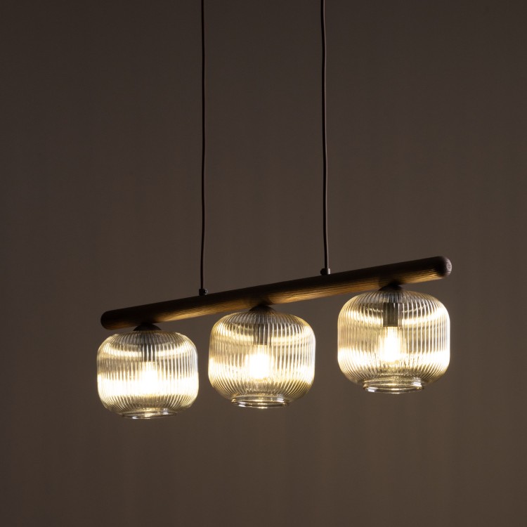 SALVIA BROWN Lampa wisząca 3XE14 11069 TK Lighting Brąz Koniak