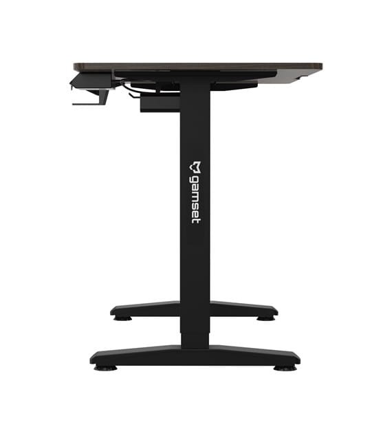 Biurko pneumatyczne gamingowe CONTROL 1.1 EKGS8108 GAMSET z regulacją wysokości dla dziecka i dorosłego do grania pracy siedzącej i stojącej szkoły lekcji ergonomia ergonomiczne stół gamingowy