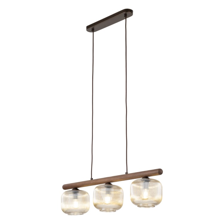 SALVIA BROWN Lampa wisząca 3XE14 11069 TK Lighting Brąz Koniak