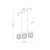 SALVIA BROWN Lampa wisząca 3XE14 11069 TK Lighting Brąz Koniak