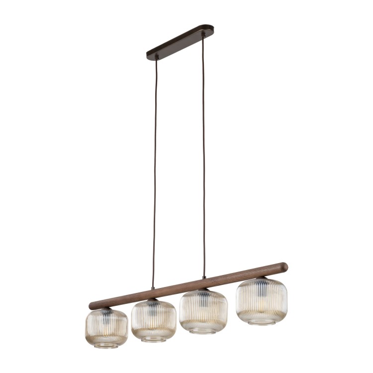 SALVIA BROWN Lampa wisząca 4XE14 11070 TK Lighting Brąz Koniak
