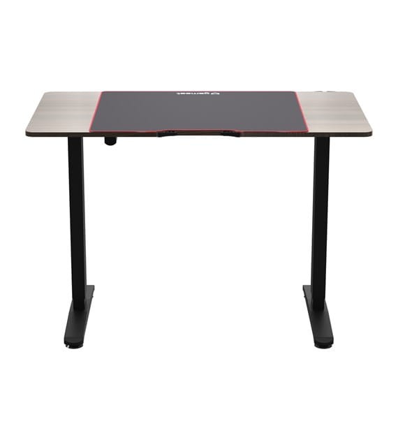 Biurko pneumatyczne gamingowe CONTROL 1.1 EKGS8108 GAMSET z regulacją wysokości dla dziecka i dorosłego do grania pracy siedzącej i stojącej szkoły lekcji ergonomia ergonomiczne stół gamingowy