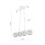 SALVIA BROWN Lampa wisząca 4XE14 11070 TK Lighting Brąz Koniak
