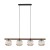 SALVIA BROWN Lampa wisząca 4XE14 11070 TK Lighting Brąz Koniak