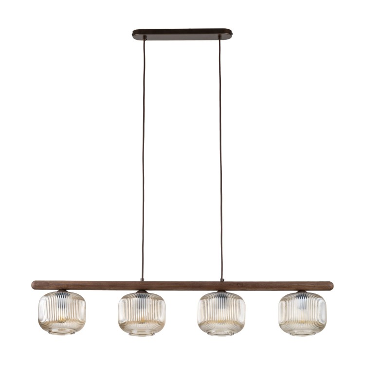 SALVIA BROWN Lampa wisząca 4XE14 11070 TK Lighting Brąz Koniak