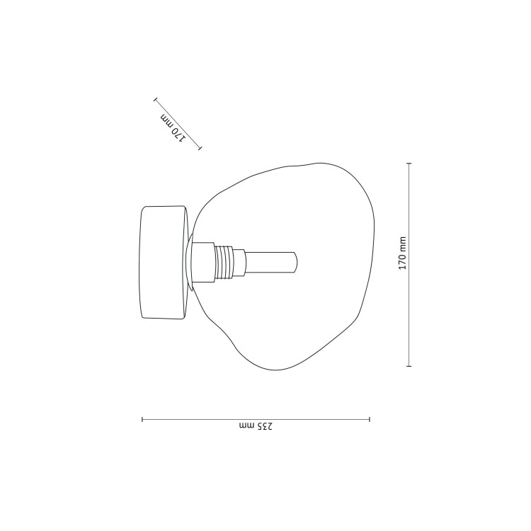 LAVA SABIA Kinkiet 1XG9 SMALL 11104 TK Lighting Sabia Biały