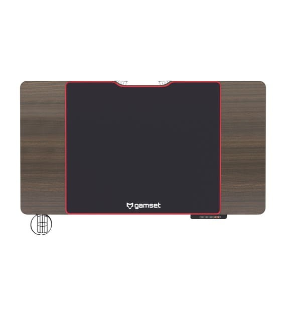 Biurko pneumatyczne gamingowe CONTROL 1.1 EKGS8108 GAMSET z regulacją wysokości dla dziecka i dorosłego do grania pracy siedzącej i stojącej szkoły lekcji ergonomia ergonomiczne stół gamingowy