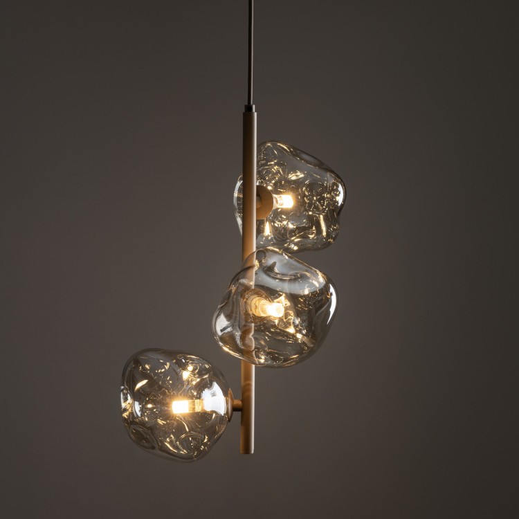 LAVA SABIA Lampa wisząca 3XG9 11107 TK Lighting Sabia Koniak