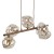 LAVA SABIA Lampa wisząca 5XG9 11111 TK Lighting Sabia Koniak