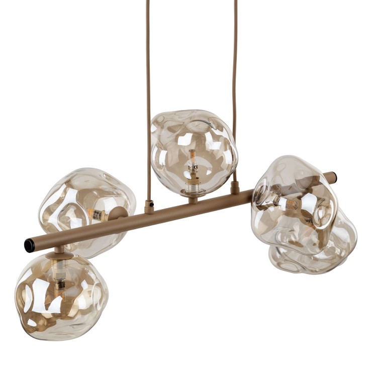LAVA SABIA Lampa wisząca 5XG9 11111 TK Lighting Sabia Koniak