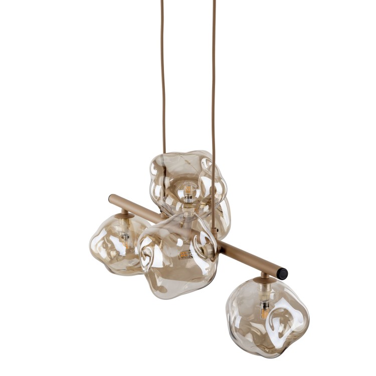 LAVA SABIA Lampa wisząca 5XG9 11111 TK Lighting Sabia Koniak