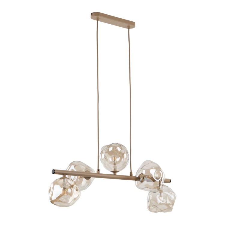 LAVA SABIA Lampa wisząca 5XG9 11111 TK Lighting Sabia Koniak