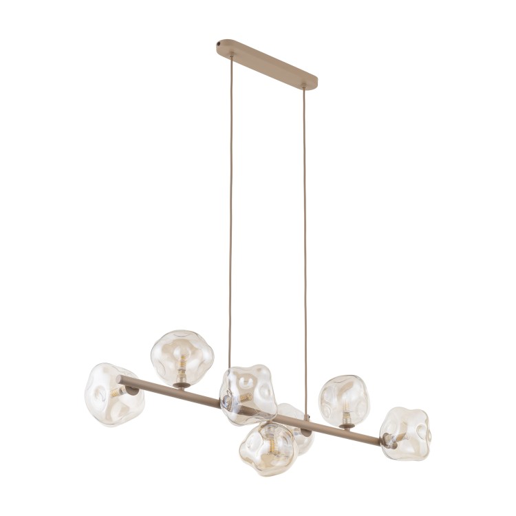 LAVA SABIA Lampa wisząca 7XG9 11109 TK Lighting Sabia Koniak