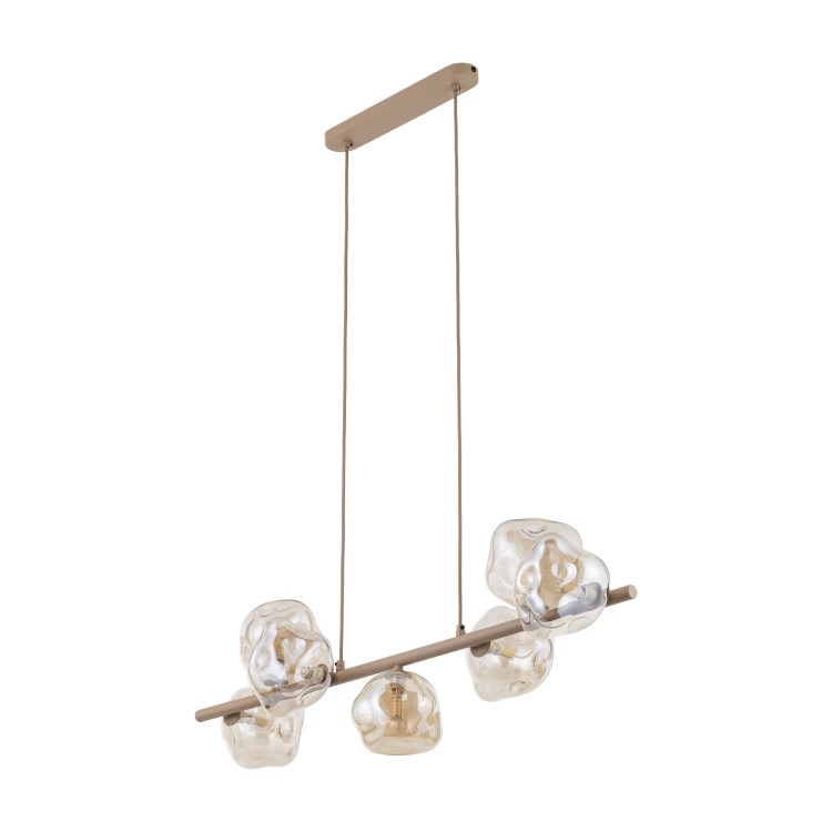 LAVA SABIA Lampa wisząca 7XG9 11109 TK Lighting Sabia Koniak