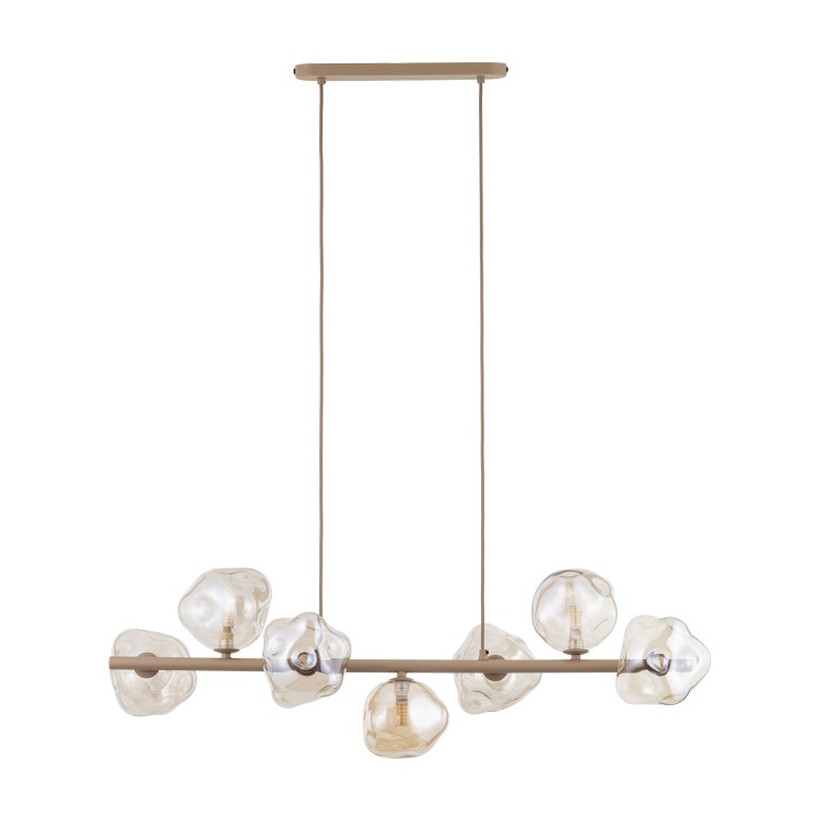 LAVA SABIA Lampa wisząca 7XG9 11109 TK Lighting Sabia Koniak