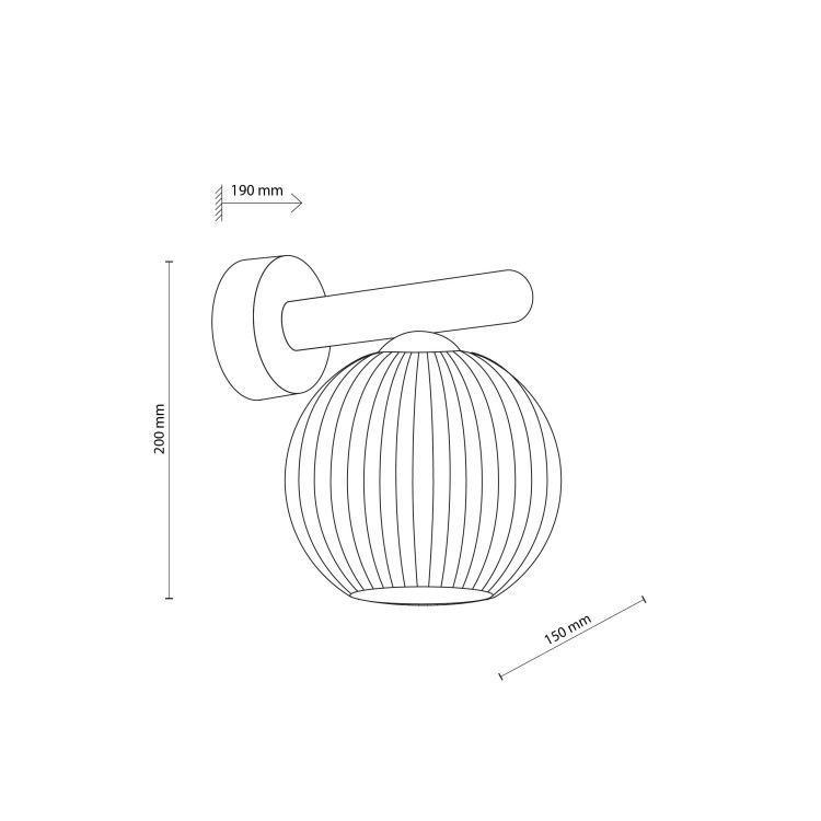 VIRLO WHITE Kinkiet 1XE14 11077 TK Lighting  Biały