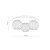 VIRLO WHITE Lampa sufitowa 3XE14 11078 TK Lighting  Biały