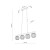 VIRLO WHITE Lampa wisząca 4XE14 11080 TK Lighting  Biały