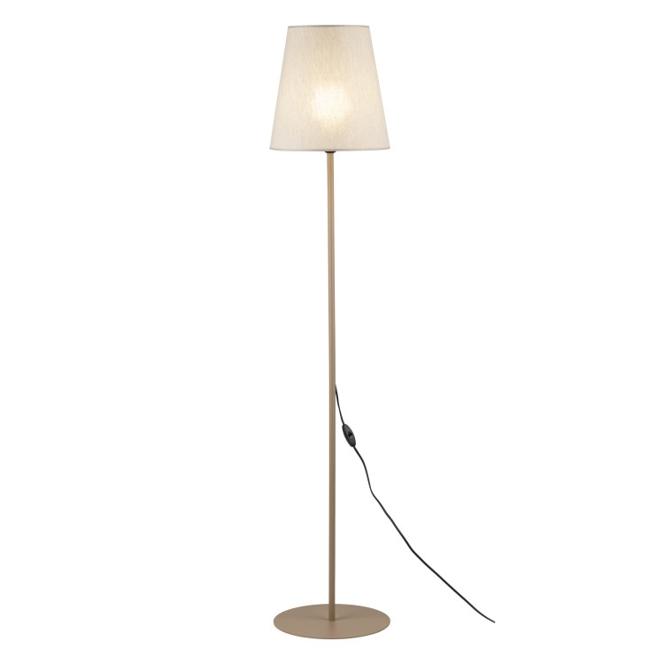 ELIZABETH SABIA Lampa podłogowa 1XE27 16157 TK Lighting Beż Beżowy