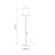 ELIZABETH SABIA Lampa podłogowa 1XE27 16157 TK Lighting Beż Beżowy