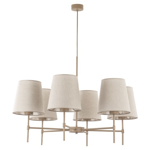 ELIZABETH SABIA Lampa wisząca 6XE27 11167 TK Lighting Sabia Beżowy