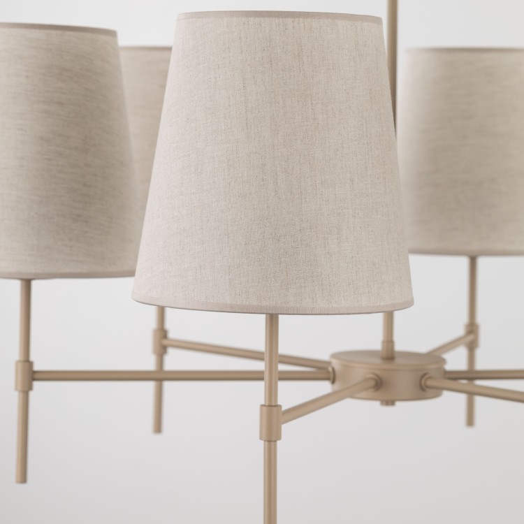 ELIZABETH SABIA Lampa wisząca 6XE27 11167 TK Lighting Sabia Beżowy