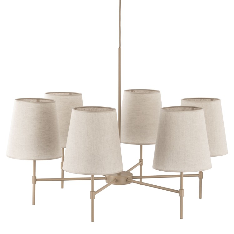 ELIZABETH SABIA Lampa wisząca 6XE27 11167 TK Lighting Sabia Beżowy
