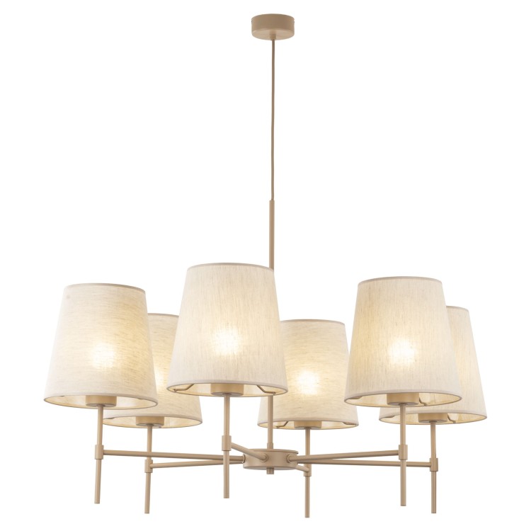 ELIZABETH SABIA Lampa wisząca 6XE27 11167 TK Lighting Sabia Beżowy