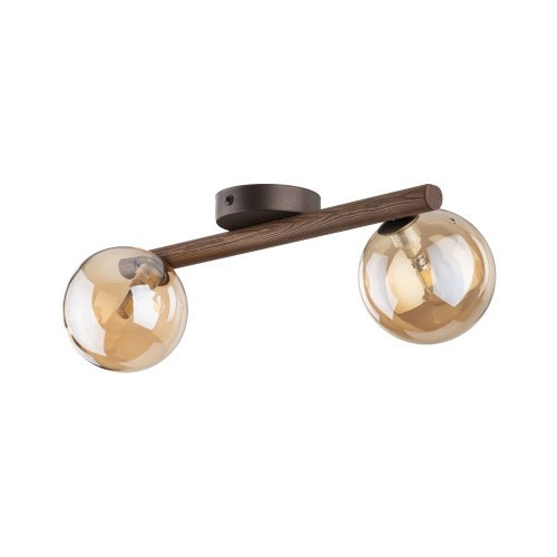 ESTERA WOOD ORZECH BURSZTYN Kinkiet 2XG9 11092 TK Lighting Brąz Bursztynowy
