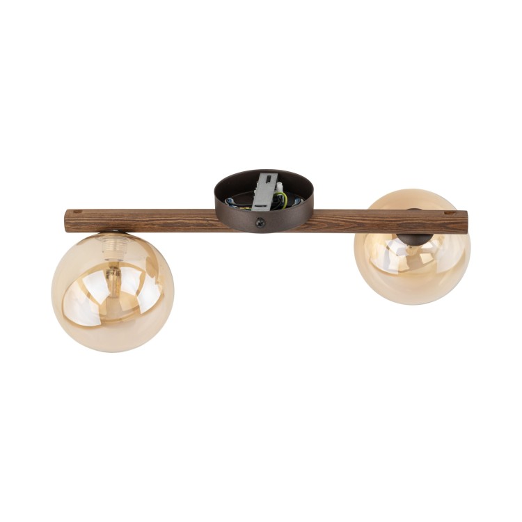 ESTERA WOOD ORZECH BURSZTYN Kinkiet 2XG9 11092 TK Lighting Brąz Bursztynowy