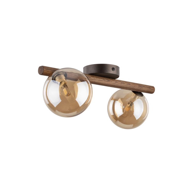 ESTERA WOOD ORZECH BURSZTYN Kinkiet 2XG9 11092 TK Lighting Brąz Bursztynowy