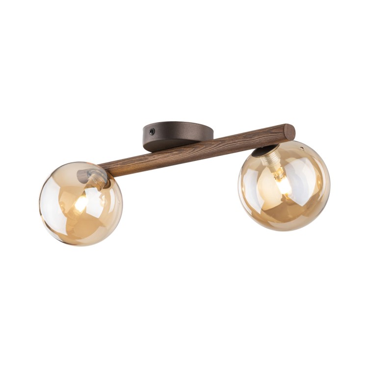 ESTERA WOOD ORZECH BURSZTYN Kinkiet 2XG9 11092 TK Lighting Brąz Bursztynowy