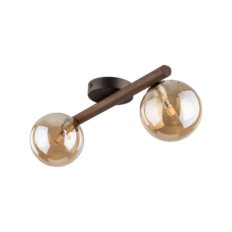 ESTERA WOOD ORZECH BURSZTYN Kinkiet 2XG9 11092 TK Lighting Brąz Bursztynowy