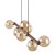 ESTERA WOOD ORZECH BURSZTYN Lampa wisząca 7XG9 11096 TK Lighting Brąz Bursztynowy