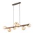 ESTERA WOOD ORZECH BURSZTYN Lampa wisząca 7XG9 11096 TK Lighting Brąz Bursztynowy